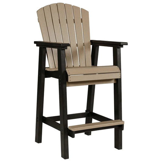 Benzara 30 Inch Classic Outdoor Barstool Chair, Set Of 2