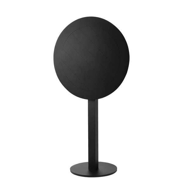 Benzara Keli 43 Inch Outdoor Bar Table, Black Aluminum Frame