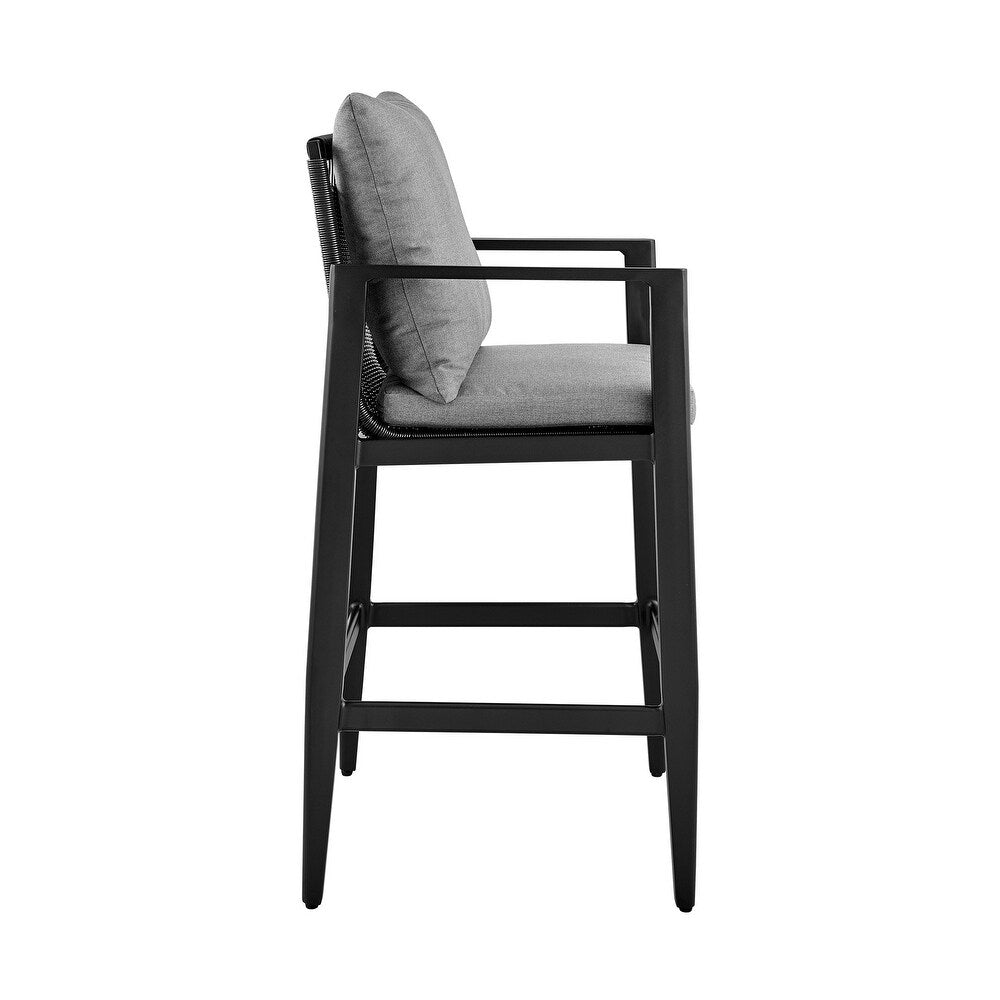 Benzara Ollie 30 Inch Patio Barstool