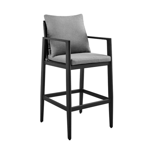 Benzara Ollie 30 Inch Patio Barstool