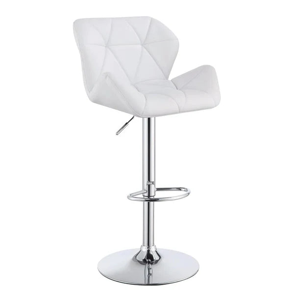 Benzara Adjustable Bar Stool with Chrome Base