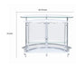 Benzara Contemporary Bar Unit with Clear Acrylic Front