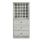 Wooden Wine Cabinet with Wine Bottle Rack and Three Drawers
