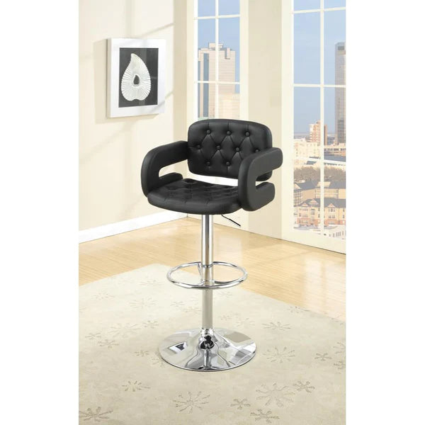 Benzara Chair Style Barstool with Tufted Seat and Back