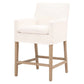 Benzara Fabric Padded Counter Stool with Removable Slipcover
